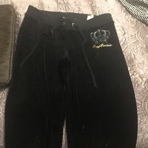 Juicy Couture black lounge pants size xs